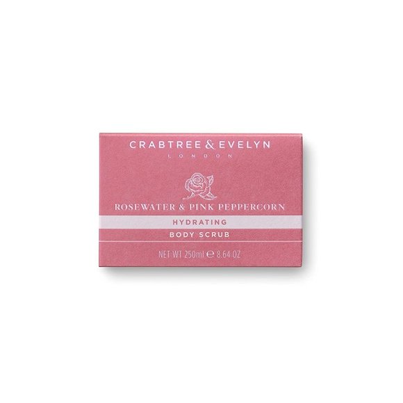Crabtree & Evelyn Body Scrub, Rosewater and Pink Peppercorn,7.7 oz
